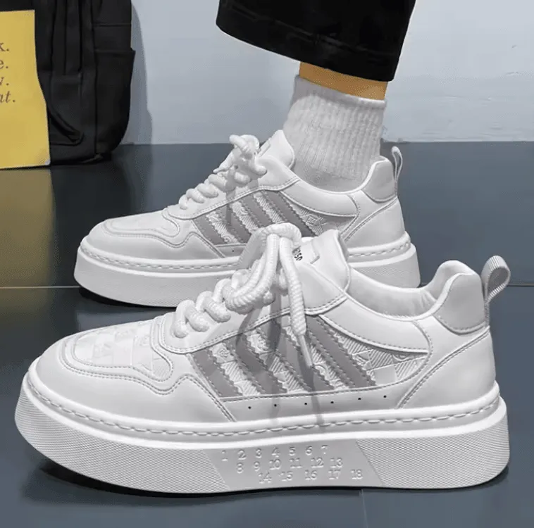 2025 Men’s Casual Sneakers – Fashionable Little White Shoes for Spring & Autumn