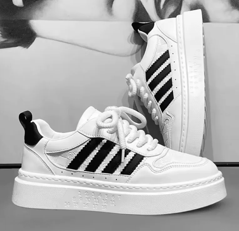 2025 Men’s Casual Sneakers – Fashionable Little White Shoes for Spring & Autumn