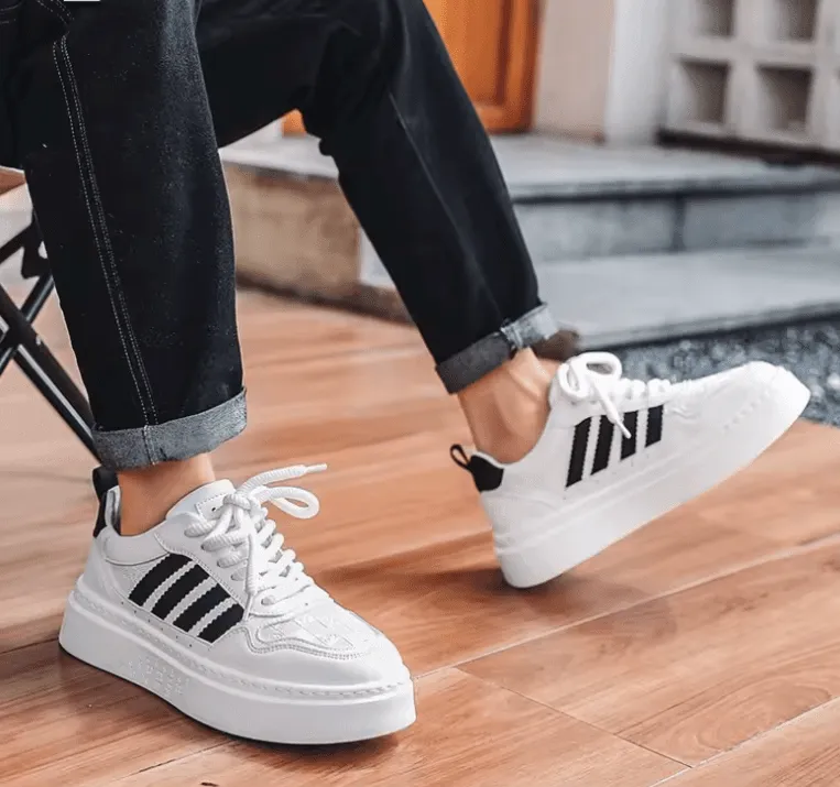 2025 Men’s Casual Sneakers – Fashionable Little White Shoes for Spring & Autumn