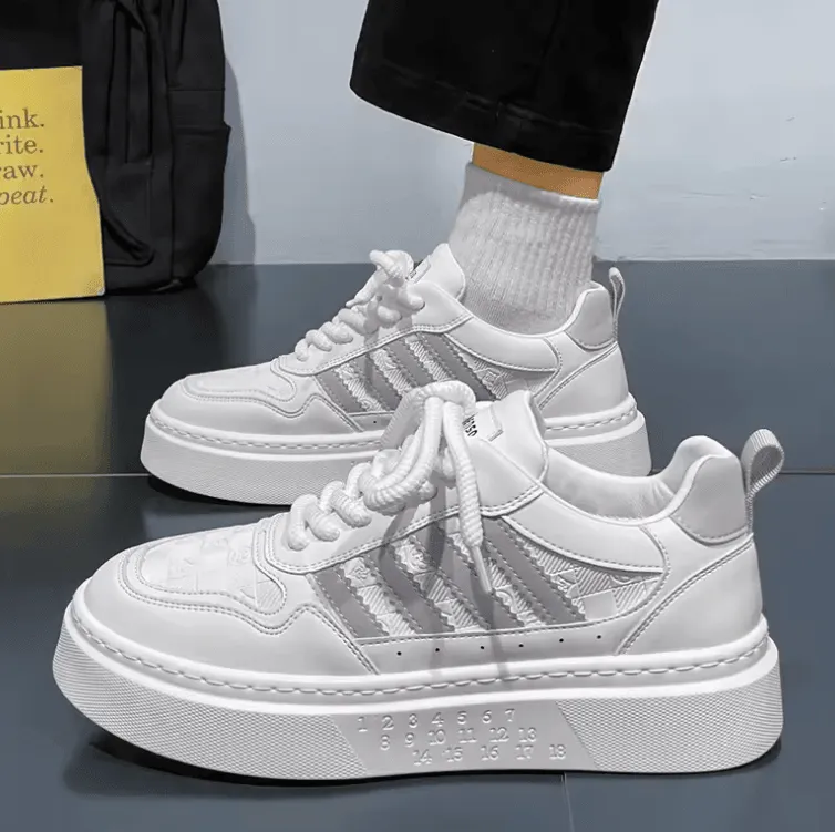 2025 Men’s Casual Sneakers – Fashionable Little White Shoes for Spring & Autumn