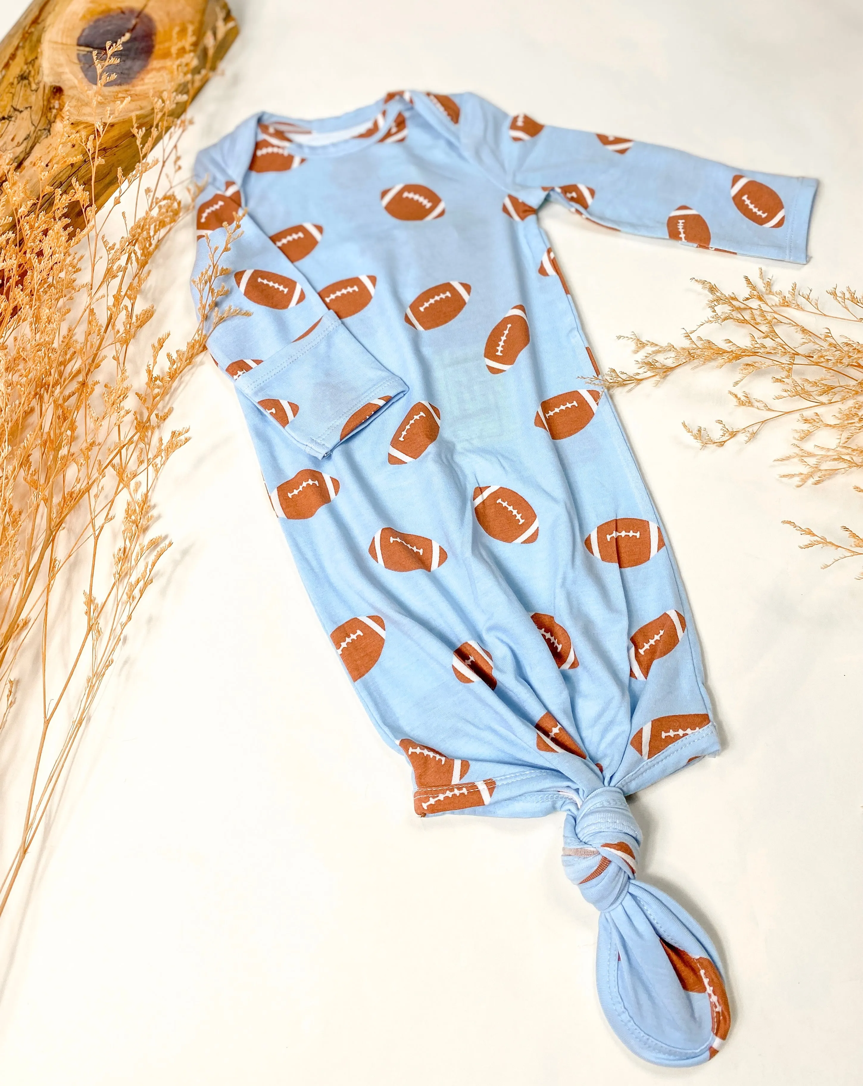 Angel Dear Football Blue Knotted Gown