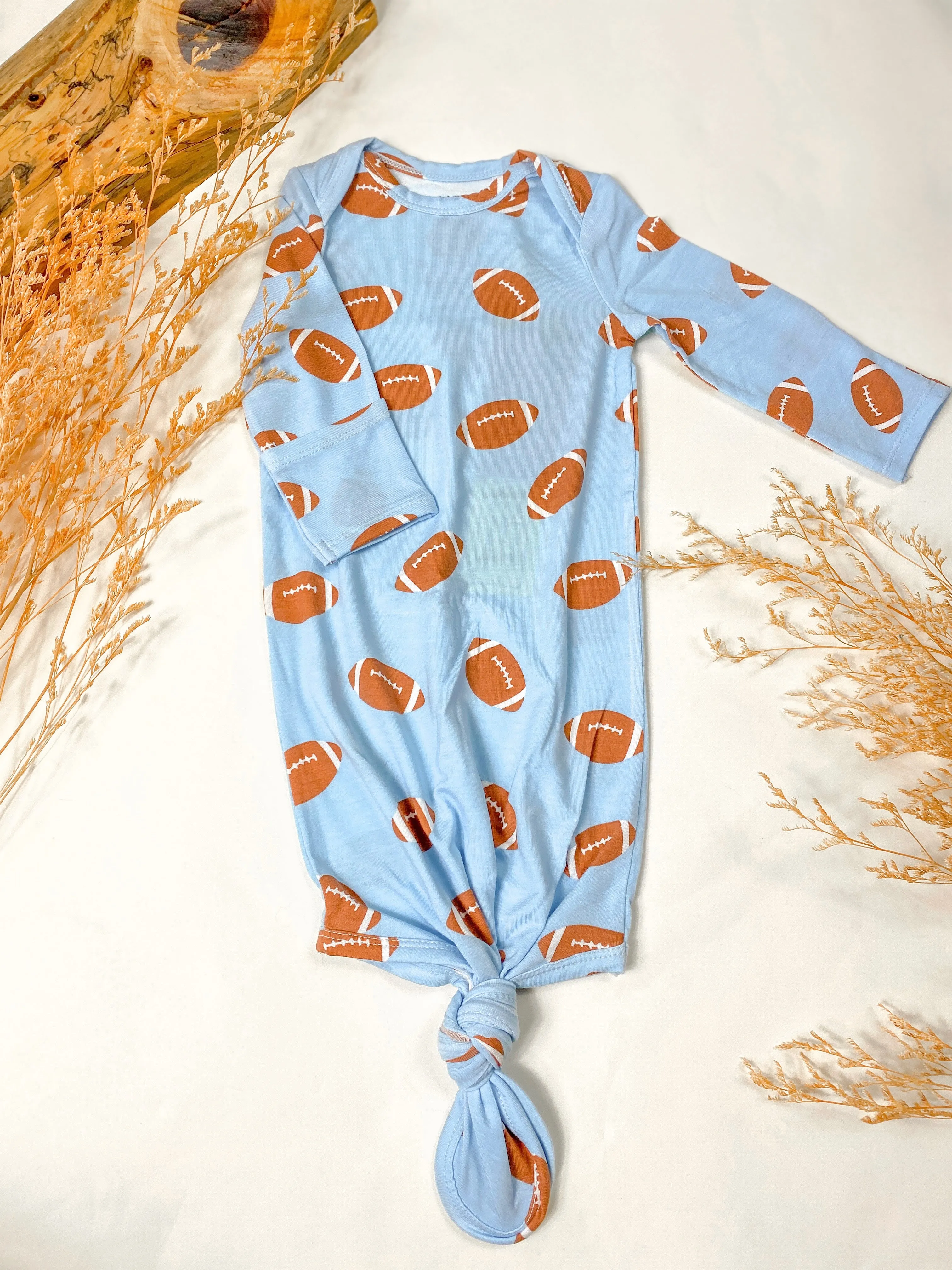 Angel Dear Football Blue Knotted Gown