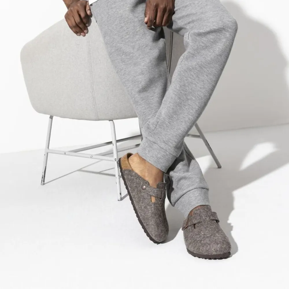 Birkenstock Boston Wool Felt in Cacao