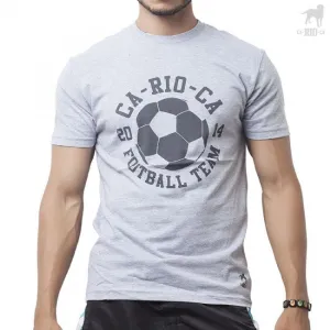 CA-RIO-CA Football Team Short Sleeved T Shirt Grey CRC-A203125 Size M