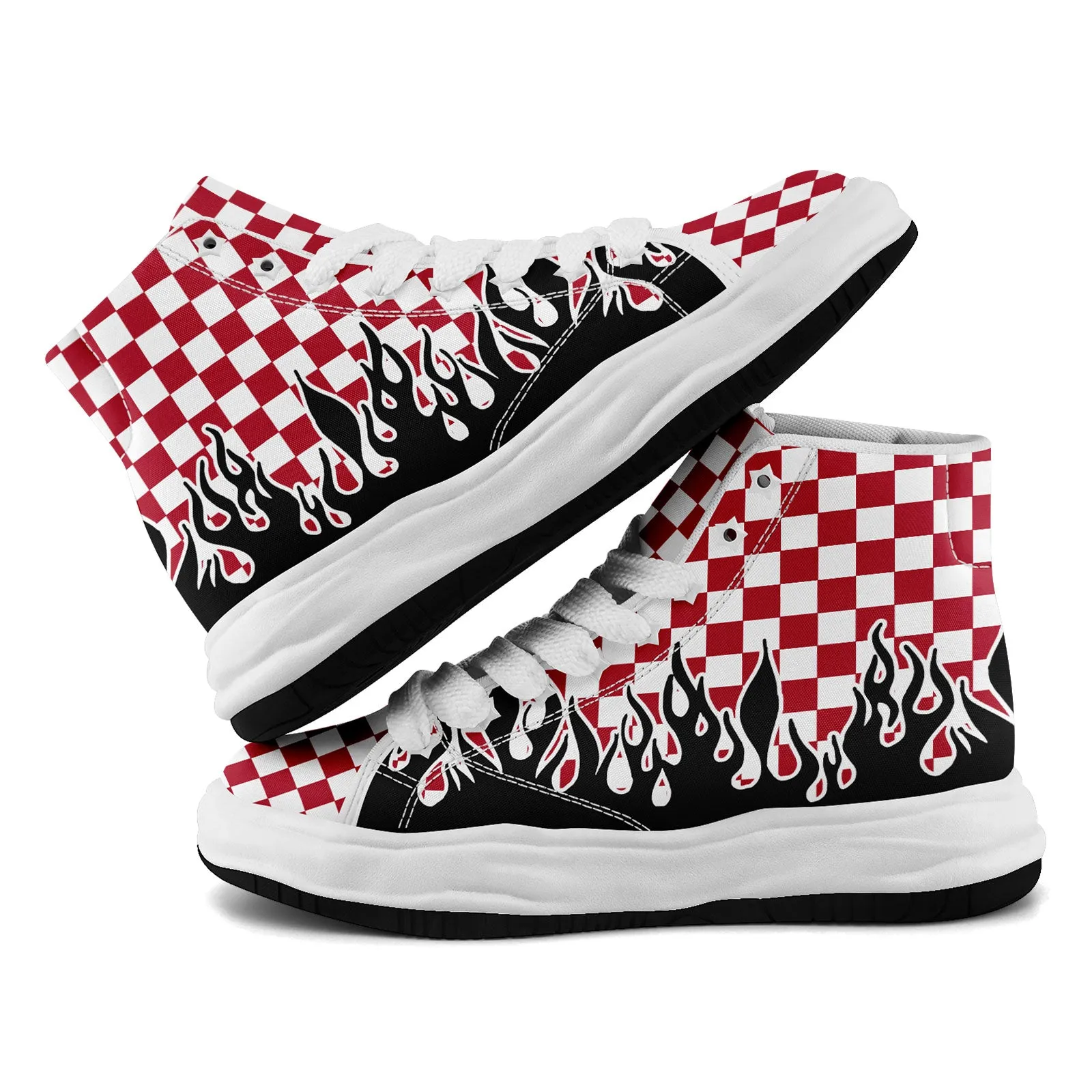 Custom Red Black Tampa Bay Firesoul Shoes Personalized Sneaker FN039-D020272-29