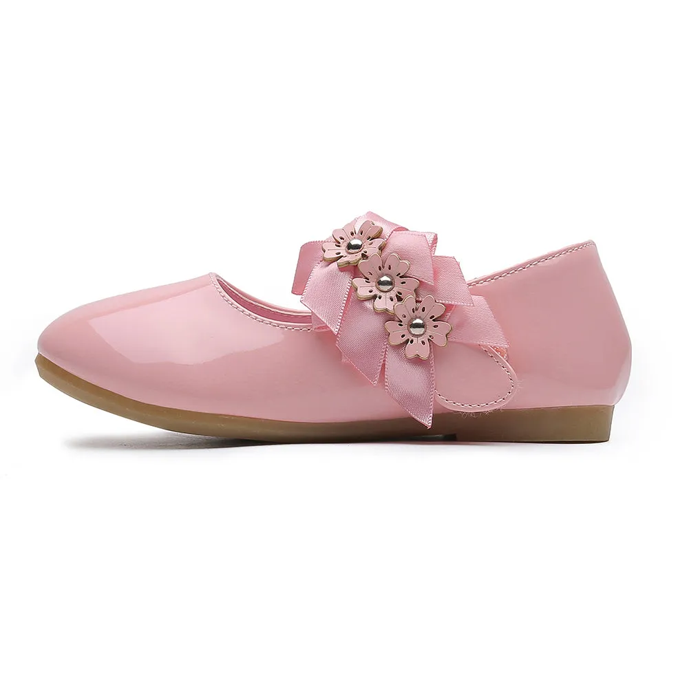 Flower Ballet Flat for Girls Casual Dress Shoes (Toddler/Little Kid)