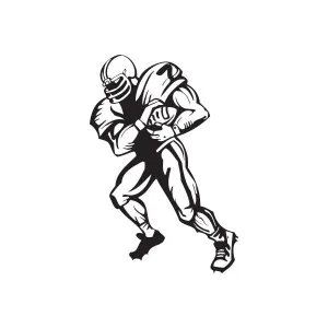 Football Wall Decal - Vinyl Decal - Car Decal - DC 072