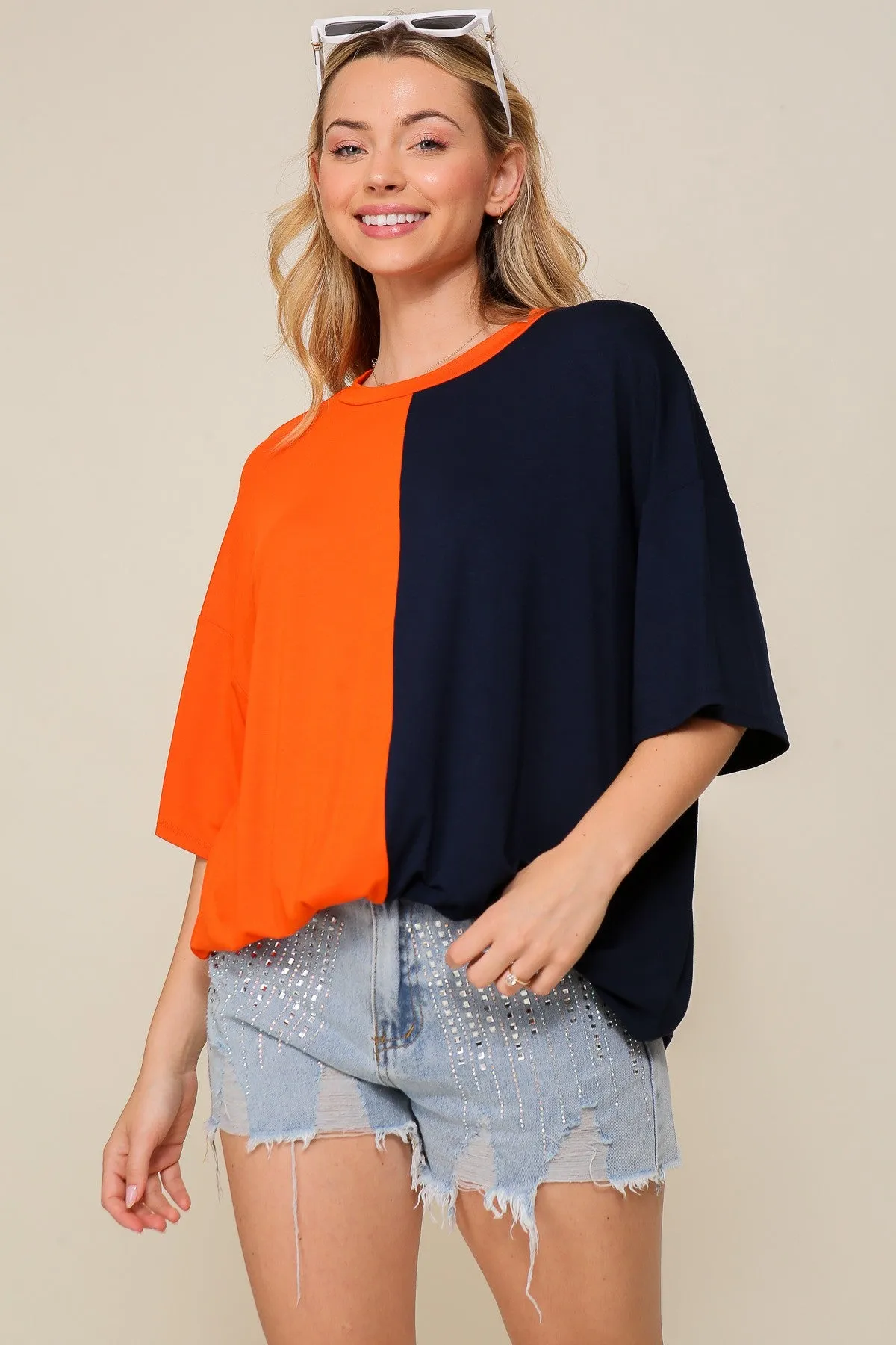 Game Day Multi Color Knit Top