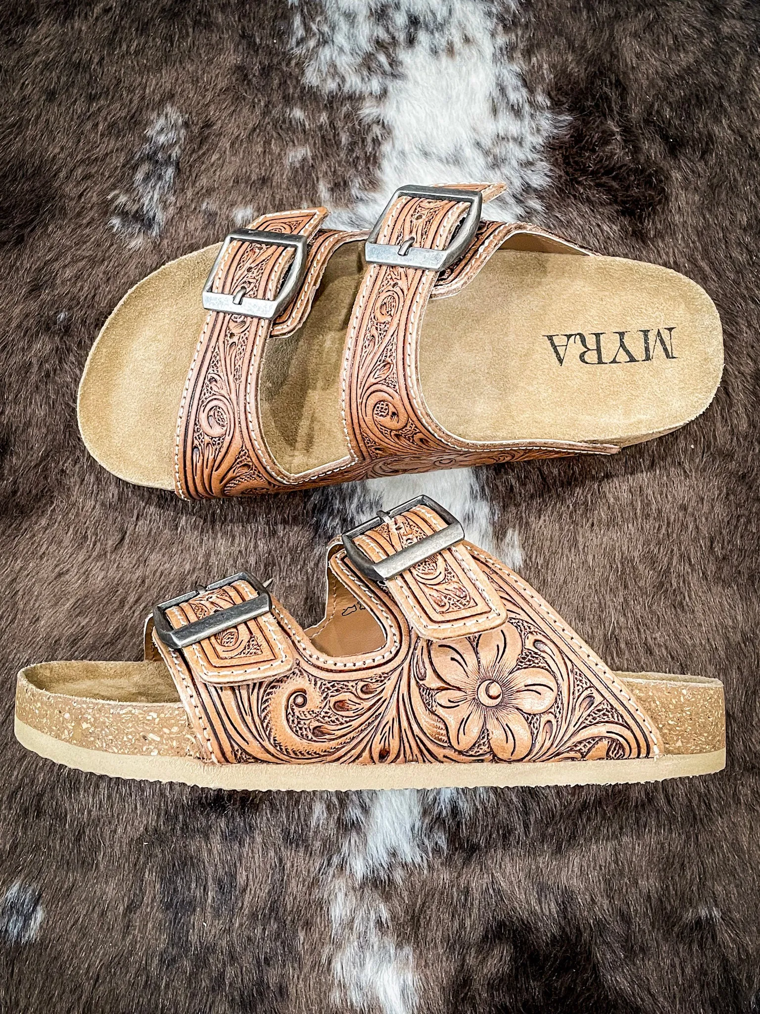 Myra Bag - Darla Trail Hand Tooled Sandals