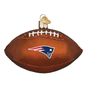 New England Patriots Football Ornament