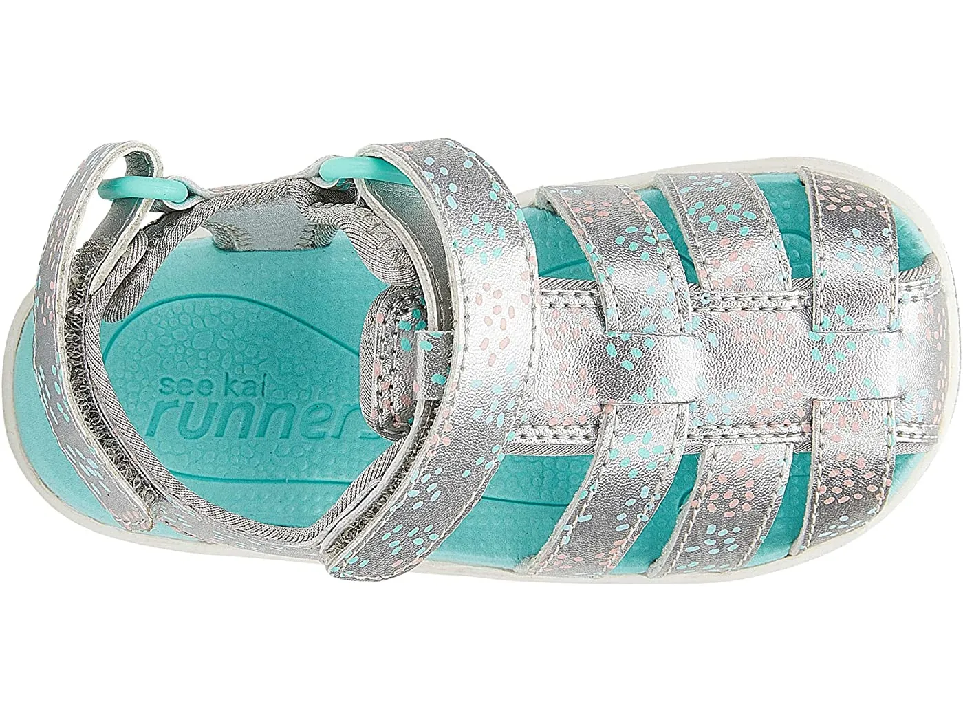 Paley II Silver Sprinkles Sandals by See Kai Run