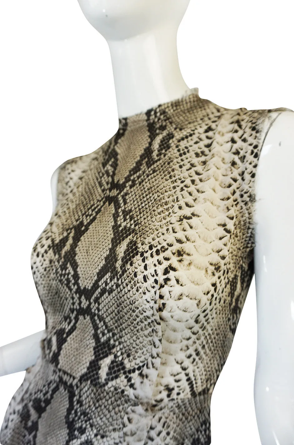 Resort 2011 Snakeskin Print Lanvin Silk Shift Dress