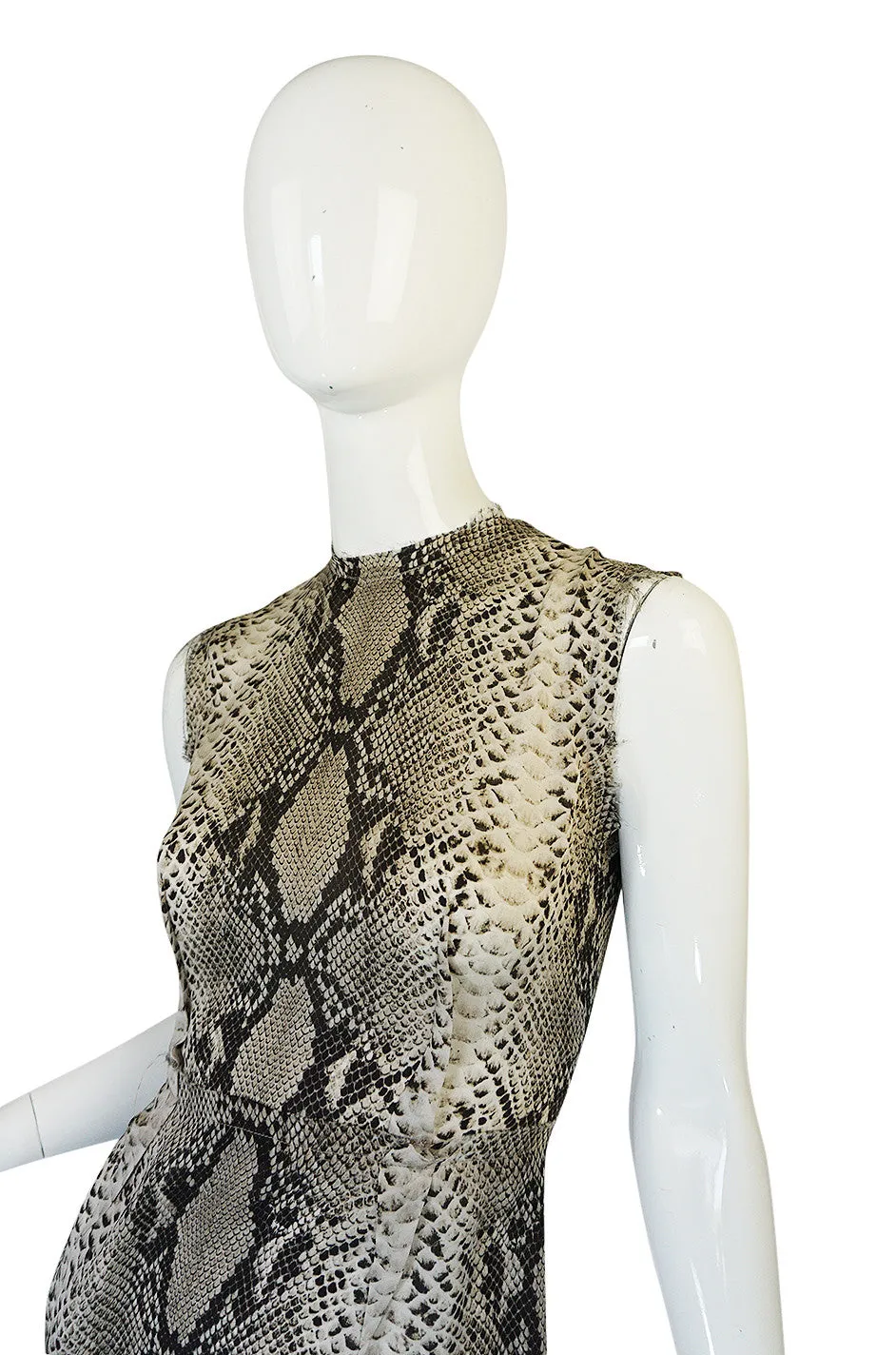 Resort 2011 Snakeskin Print Lanvin Silk Shift Dress