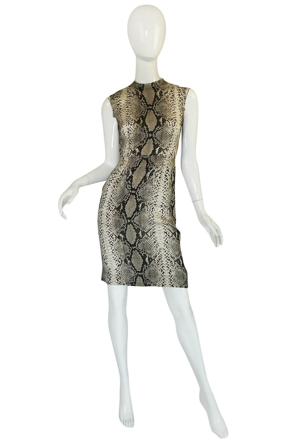 Resort 2011 Snakeskin Print Lanvin Silk Shift Dress