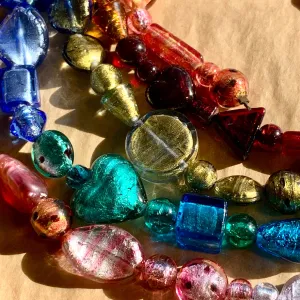 Vintage Venetian Beads, Designer Multi-Color