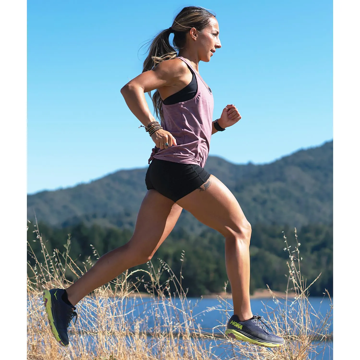 Women's Hoka One One Torrent 2 Deep Well/Evening Primrose Mesh