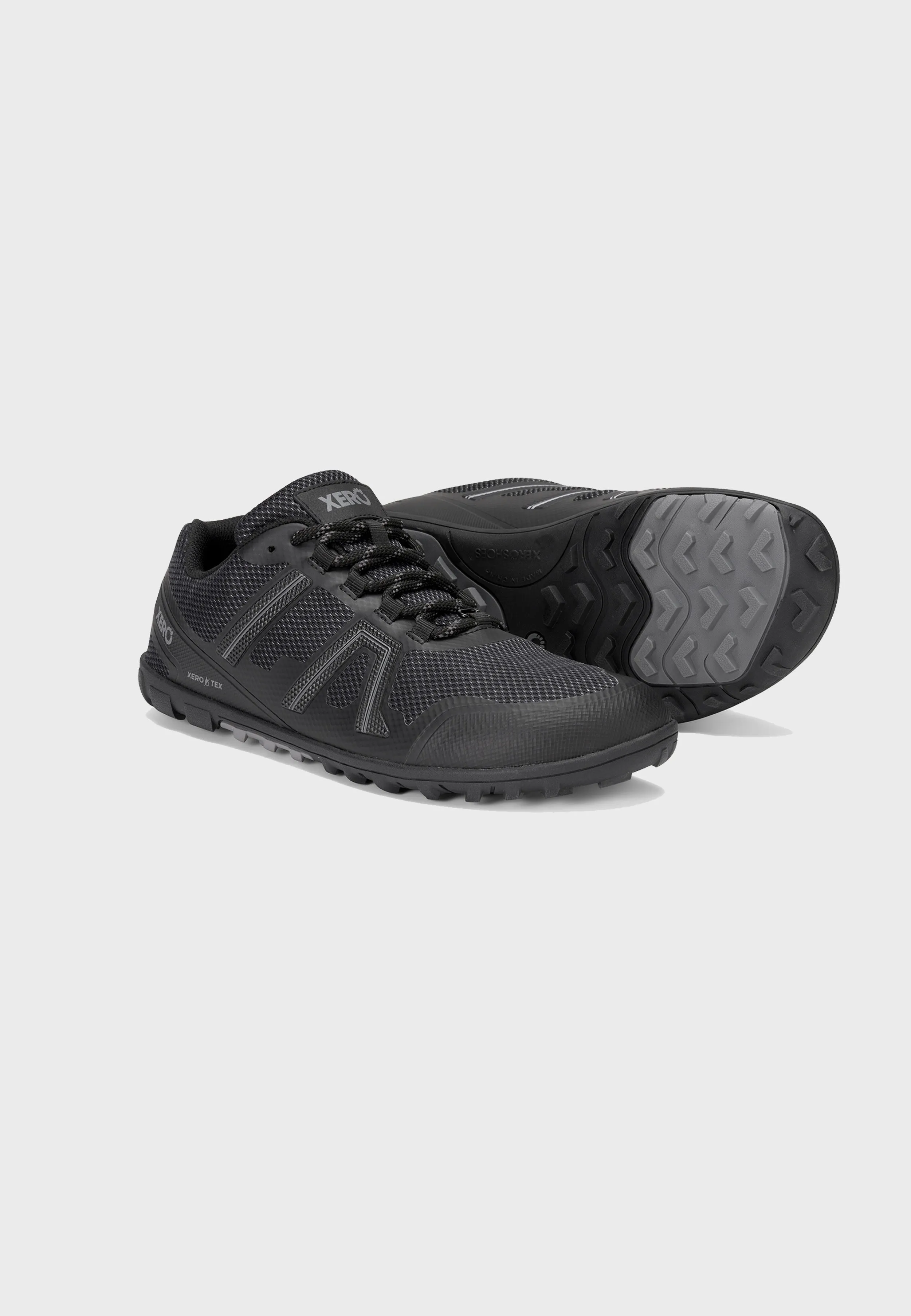 Xero Shoes Mesa Trail WP Unisex - Vandtæt vandre-/løbesko - Sort
